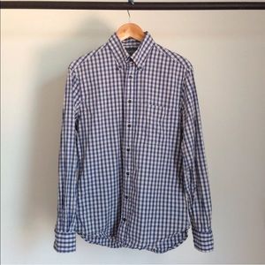 GITMAN BROS VINTAGE BUTTON UP PLAID OXFORD SHIRT